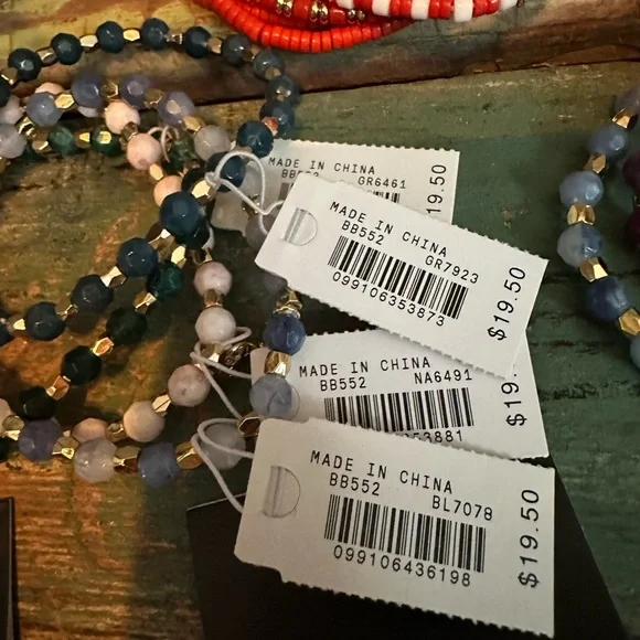 J.Crew Womenβs Beaded Bracelets Lot-Great Colors! Multiple Sets! π©·π§‘ππβ€οΈππ€ - Picture 9 of 15